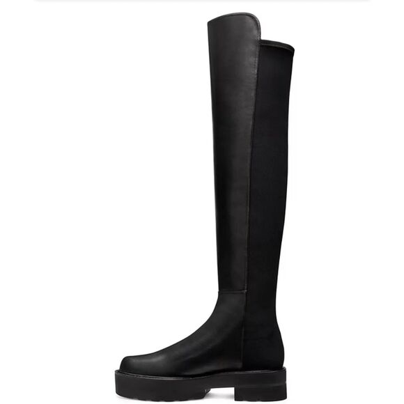 New Stuart Weitzman Womens 5050 Uplift Over The Knee Boot Black Size 9 (New) - Picture 1 of 7
